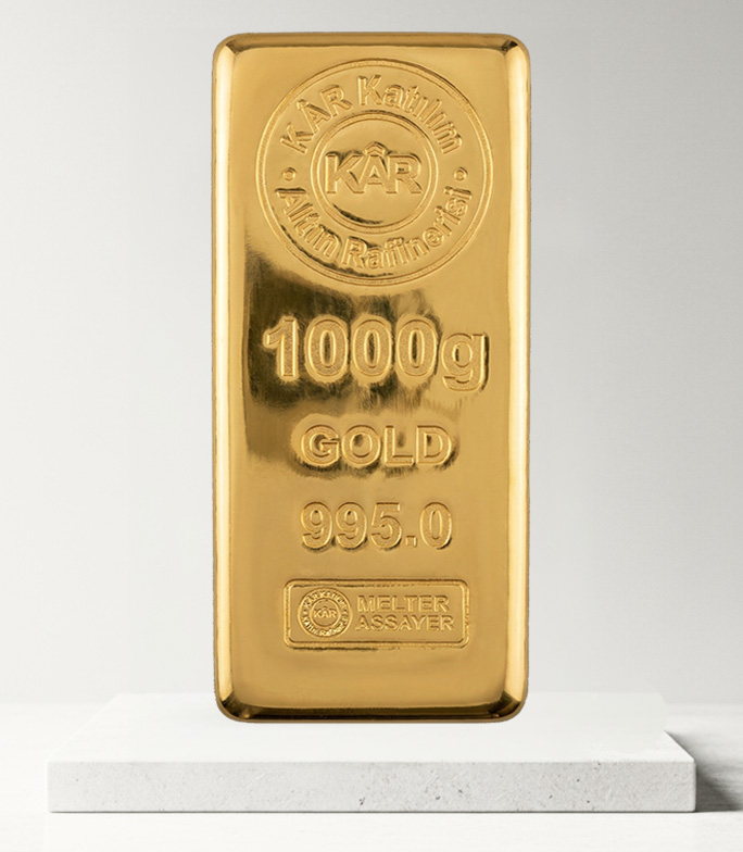 KârGold 1000 Gr 995 Purity Gold Bar